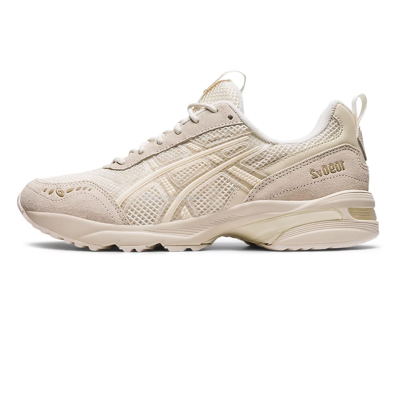 Asics Gel 1090 Grey Beige Birch French Blue White Sage Silver Cream Brown Silver Cream Gray Blue (7) - newkick.vip